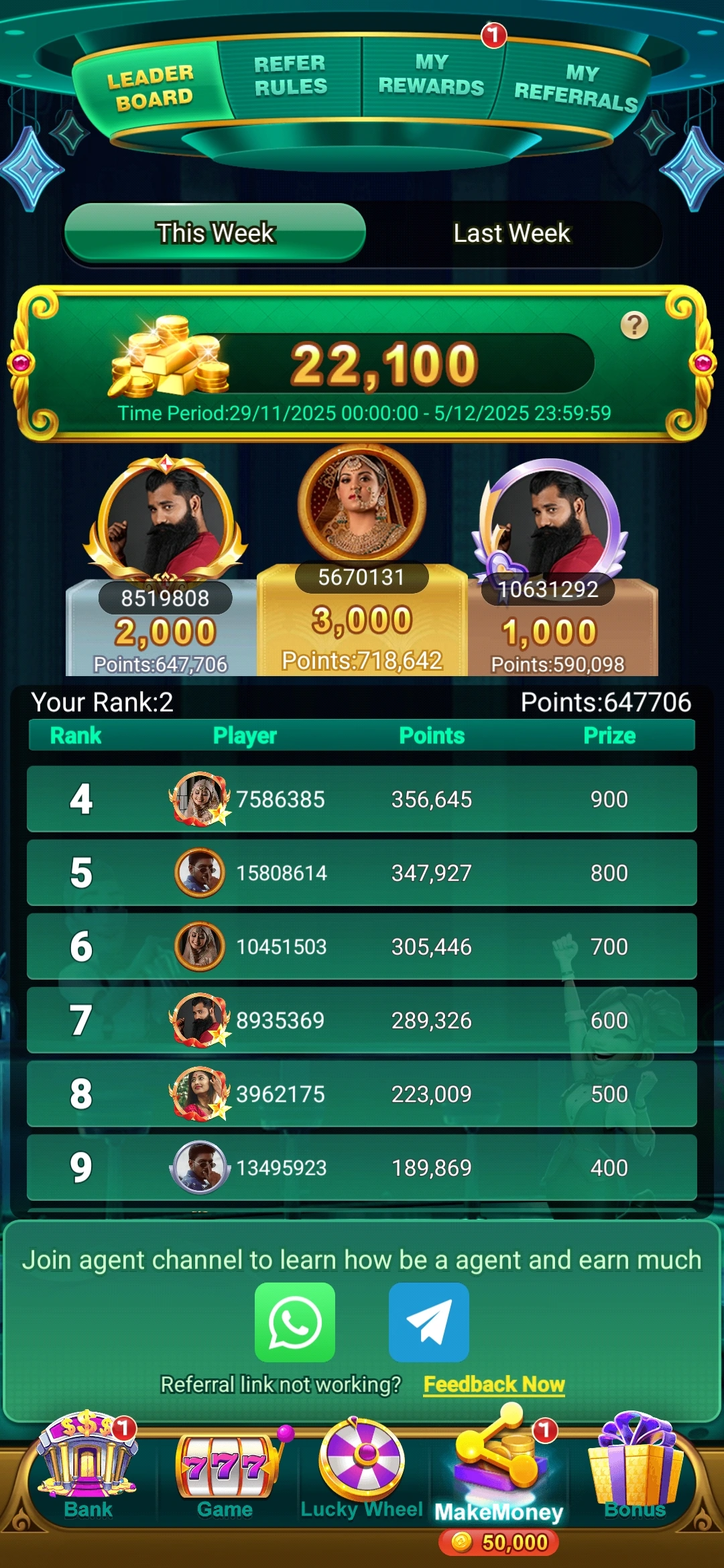 Spin 101 bonus spin feature with free spins